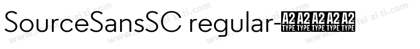 SourceSansSC regular字体转换
